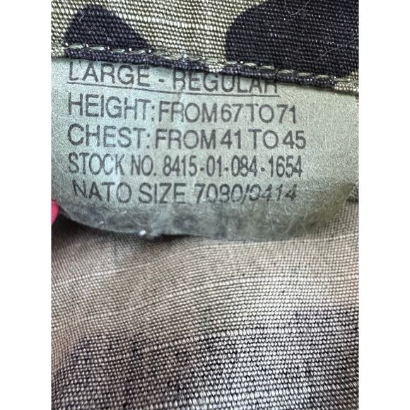 US Military Field Jacket Size Large Regular Woodland Camo Combat Coat Atlanco - Picture 3 of 7